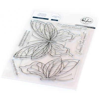Pinkfresh Studio Clear Stamps - Butterflies